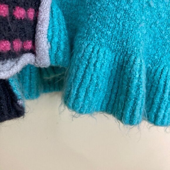 Deux par Deux Dress Girls Small Patchwork Look Soft some pilling - Picture 6 of 7